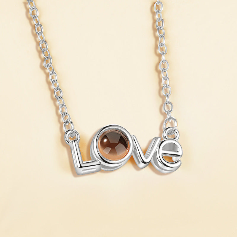 Hidden Words Silver Heart Necklace