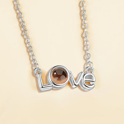 Hidden Words Silver Heart Necklace